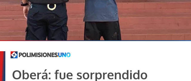 Oberá: fue sorprendido robando cables, intentó huir y terminó detenido
