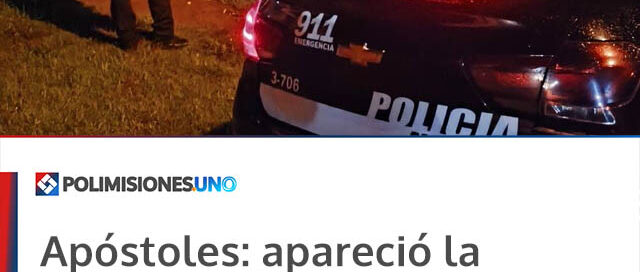 Apóstoles: apareció la adolescente que era intensamente buscada y se encuentra en buen estado de salud