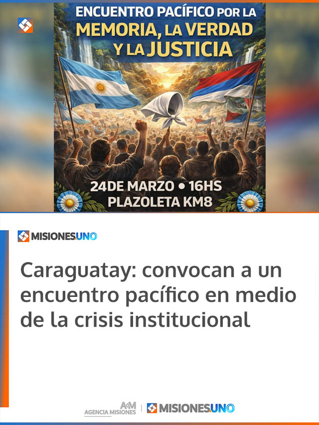 Caraguatay: convocan a un encuentro pacífico en medio de la crisis institucional