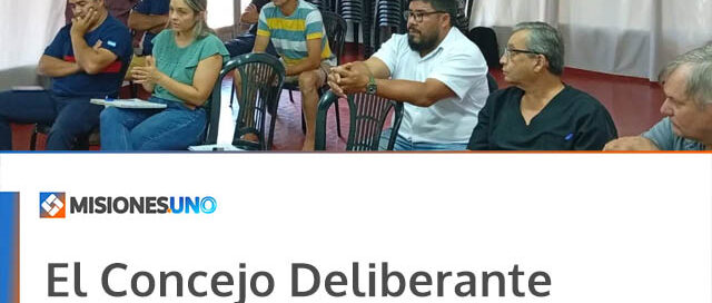 El Concejo Deliberante y el Ejecutivo de Salto Encantado se reunieron con Bomberos Voluntarios