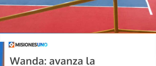 Wanda: avanza la construcción del playón en el barrio El Progreso con trabajo conjunto