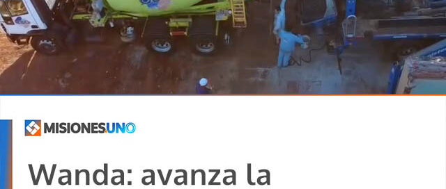 Wanda: avanza la construcción del Campus Estudiantil Municipal con el cargado de la losa del primer nivel Wanda: avanza la construcción del Campus Estudiantil Municipal con el cargado de la losa del primer nivel