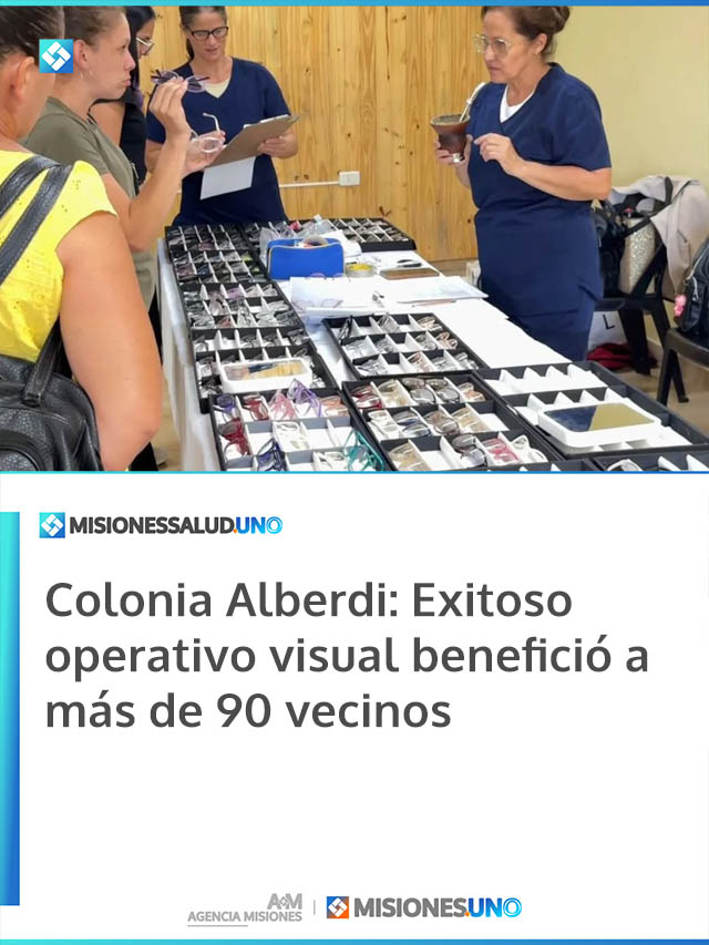 Colonia Alberdi: Exitoso operativo visual benefició a más de 90 vecinos