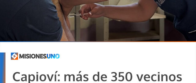 Capioví: más de 350 vecinos accedieron a servicios integrales en el Operativo PAS Interior