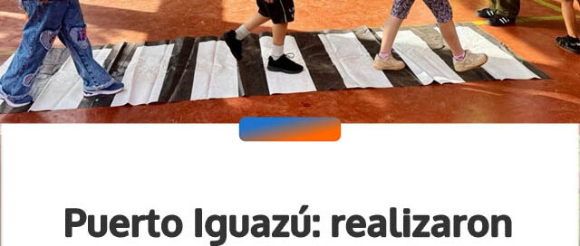 Puerto Iguazú: realizaron jornada de educación vial para estudiantes de la Escuela N° 837