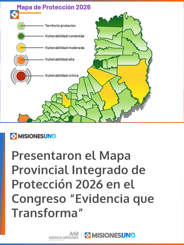 Presentaron el Mapa Provincial Integrado de Protección 2026 en el Congreso “Evidencia que Transforma”
