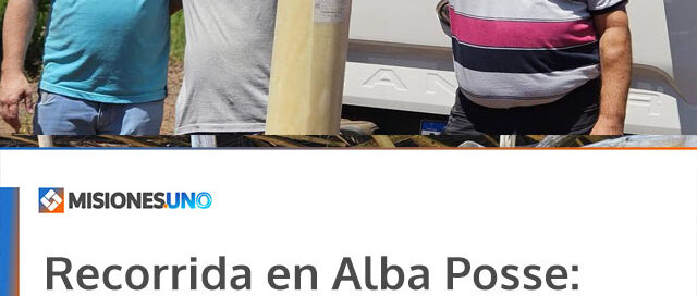 Recorrida en Alba Posse: relevaron la situación de productores afectados por tormentas en parajes rurales