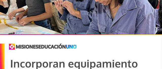 Incorporan equipamiento textil en la EPET N° 2 con inversión del sector privado