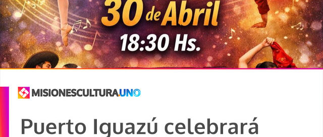 Puerto Iguazú celebrará el Día Internacional de la Danza con un festival en el Anfiteatro Ramón Ayala