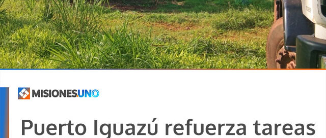 Puerto Iguazú refuerza tareas de limpieza y recolección de residuos en distintos sectores