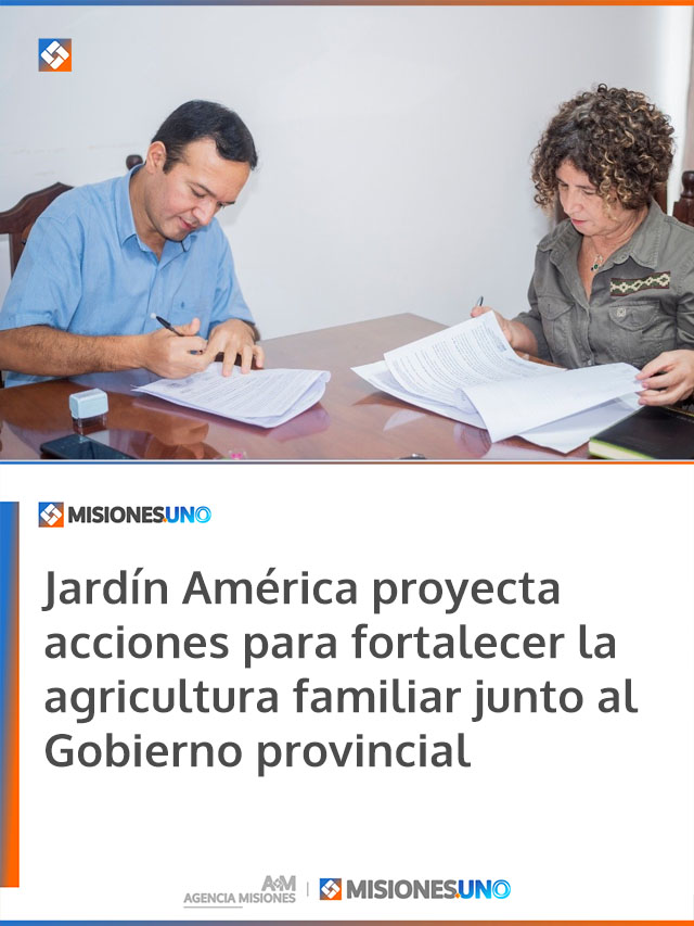 Jardín América proyecta acciones para fortalecer la agricultura familiar junto al Gobierno provincial