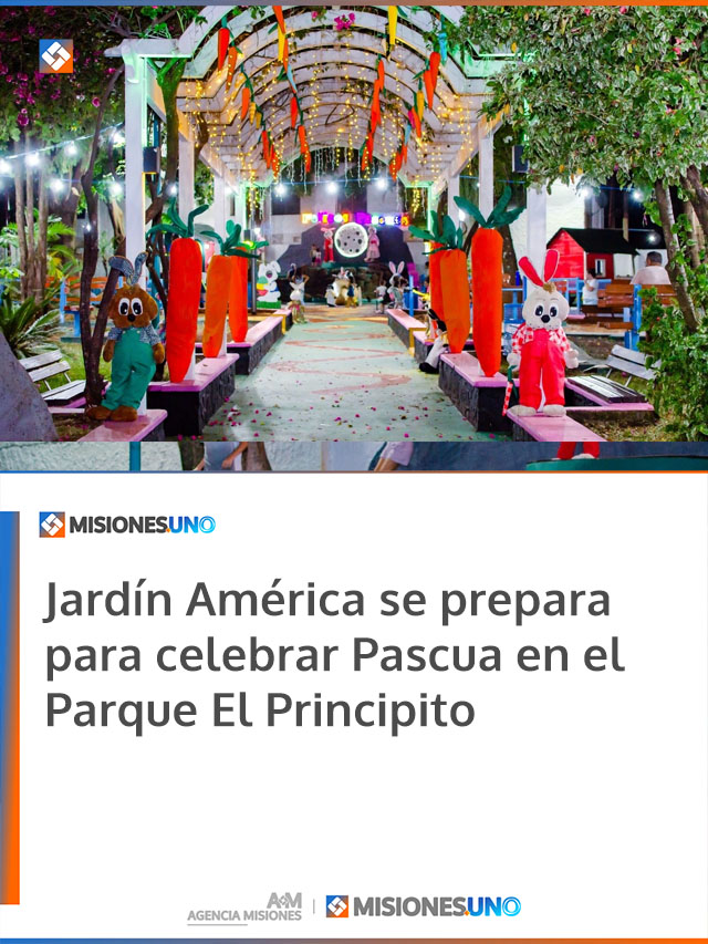 Jardín América se prepara para celebrar Pascua en el Parque El Principito