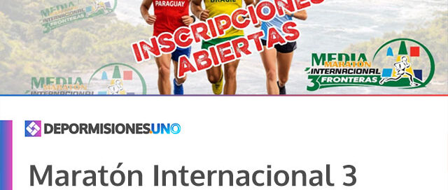 Maratón Internacional 3 Fronteras: abren inscripciones para corredores argentinos con largadas en Paraguay y Brasil