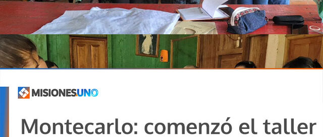 Montecarlo: comenzó el taller de Corte y Confección en el barrio Guaraypo como parte de la Escuela de Oficios