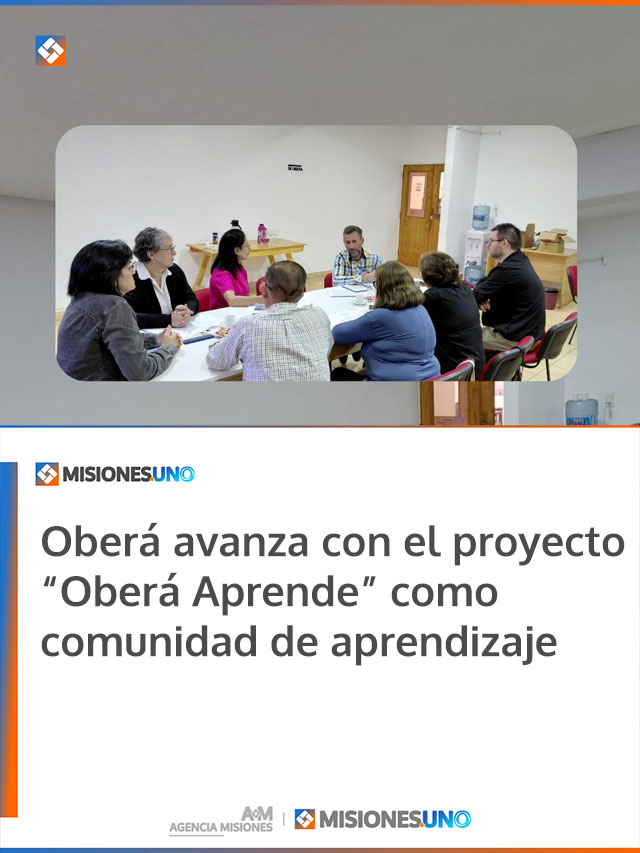 Oberá avanza con el proyecto “Oberá Aprende” como comunidad de aprendizaje