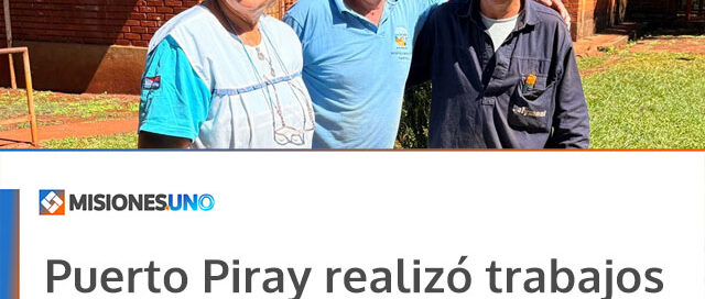 Puerto Piray realizó trabajos de reparación eléctrica en la Escuela N° 452