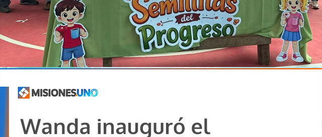Wanda inauguró el merendero “Semillitas del Progreso” en un barrio de la ciudad