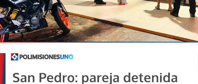 San Pedro: pareja detenida tras intentar evadir un control policial realizando maniobras peligrosas