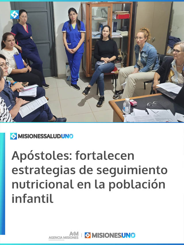Apóstoles: fortalecen estrategias de seguimiento nutricional en la población infantil