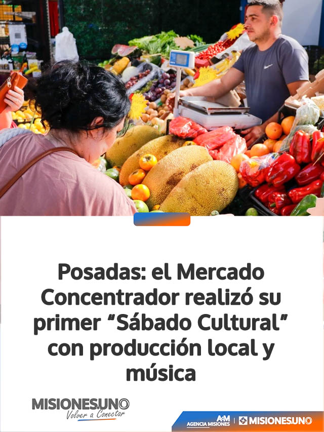 Posadas: el Mercado Concentrador realizó su primer “Sábado Cultural” con producción local y música