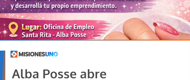 Alba Posse abre inscripciones para un curso de manicura con cupos limitados