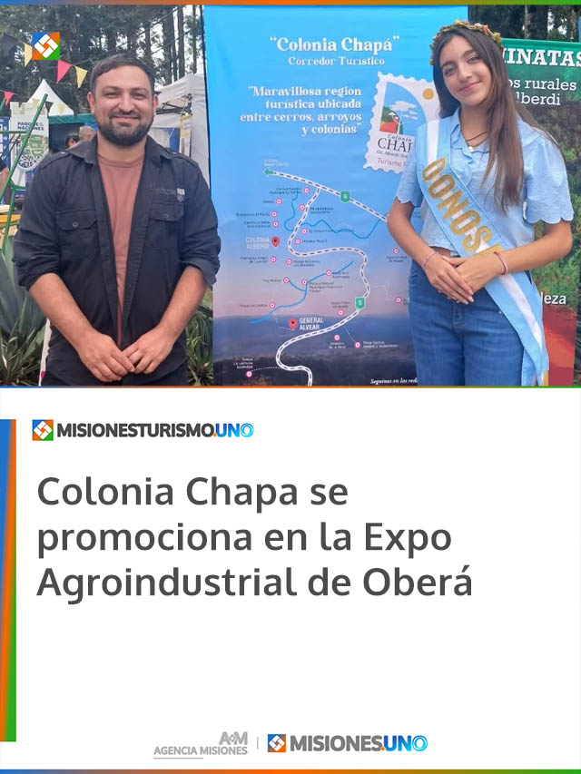 Colonia Chapa se promociona en la Expo Agroindustrial de Oberá