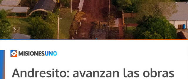 Andresito: avanzan las obras de empedrado sobre la avenida Chile para mejorar la conectividad