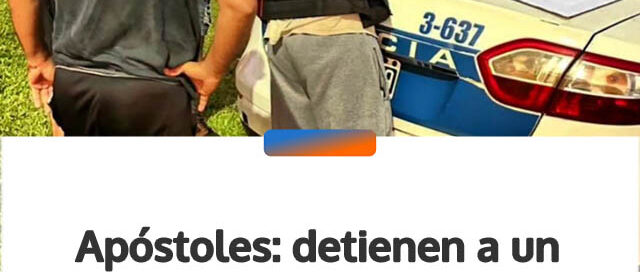 Apóstoles: detienen a un presunto dealer tras una persecución con cogollos de marihuana