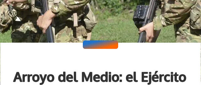 Arroyo del Medio: el Ejército Argentino realizó maniobras militares abiertas a la comunidad