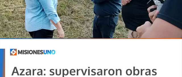 Azara: supervisaron obras deportivas y proyectan mejoras en el Estadio Municipal