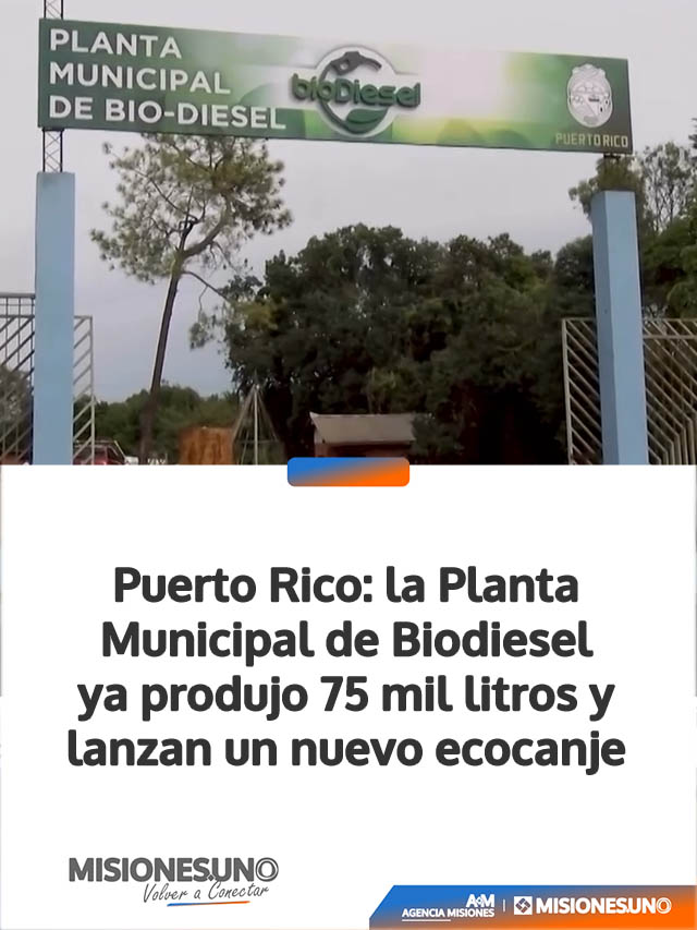 Puerto Rico: la Planta Municipal de Biodiesel ya produjo 75 mil litros y lanzan un nuevo ecocanje