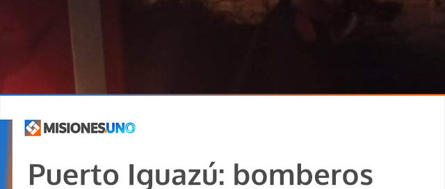 Puerto Iguazú: bomberos intervinieron por quema de basura que ponía en riesgo un tendido eléctrico