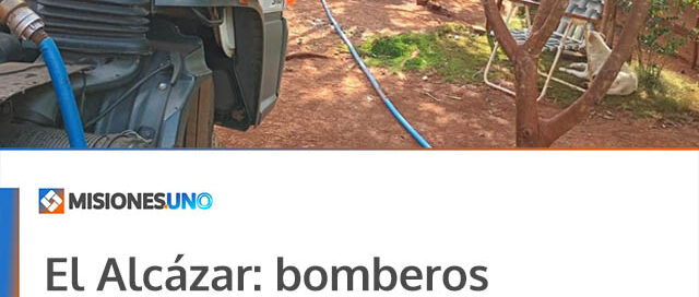 El Alcázar: bomberos voluntarios realizaron operativos de recarga de agua en la comunidad Perutí