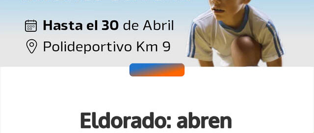 Eldorado: abren inscripciones para el Infanto Juvenil de fútbol 2026