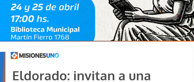 Eldorado: invitan a una muestra de arte itinerante en el marco del Día Internacional del Libro