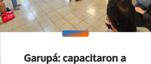 Garupá: capacitaron a personal municipal en RCP y maniobra de Heimlich