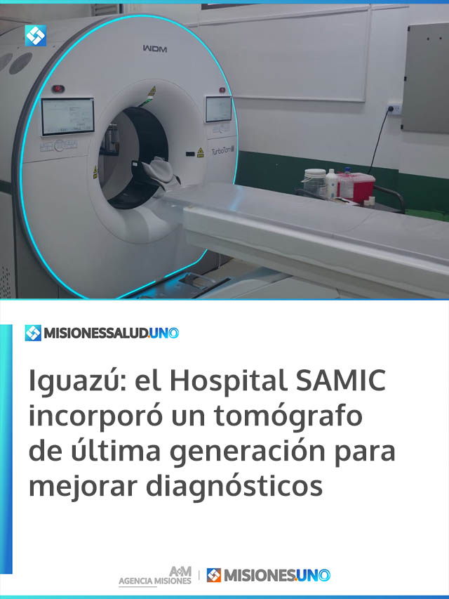 Puerto Iguazú: el Hospital SAMIC incorporó un tomógrafo de última generación para mejorar diagnósticos