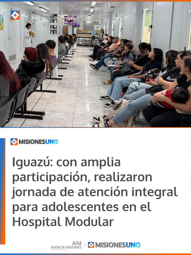 Iguazú: con amplia participación, realizaron jornada de atención integral para adolescentes en el Hospital Modular