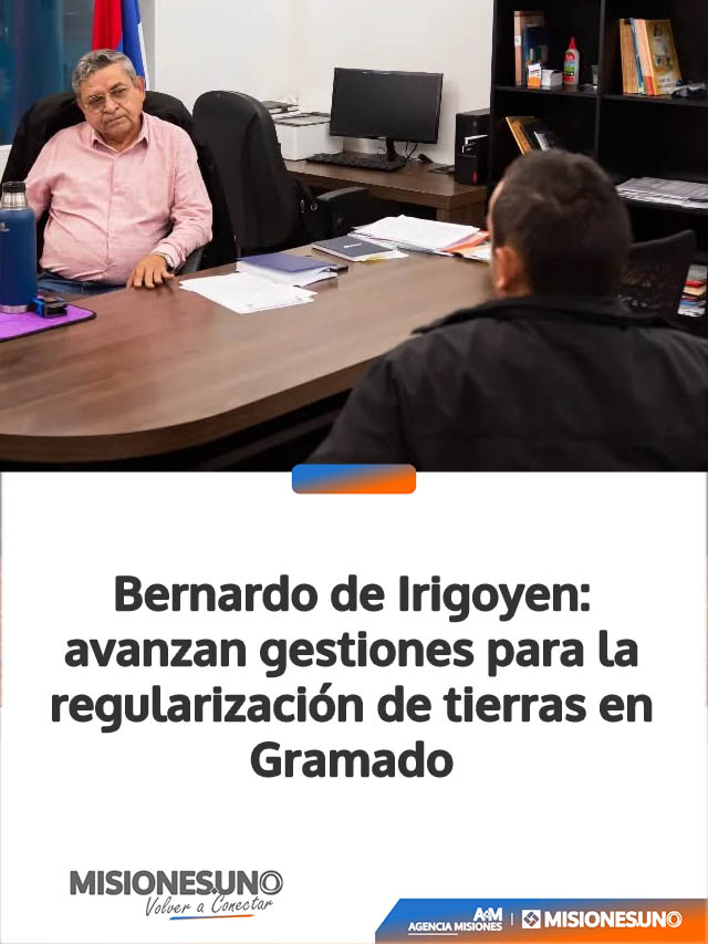 Bernardo de Irigoyen: avanzan gestiones para la regularización de tierras en Gramado