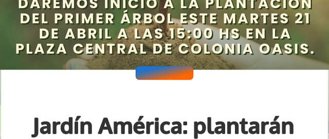 Jardín América: plantarán 80 árboles nativos por el aniversario de la ciudad