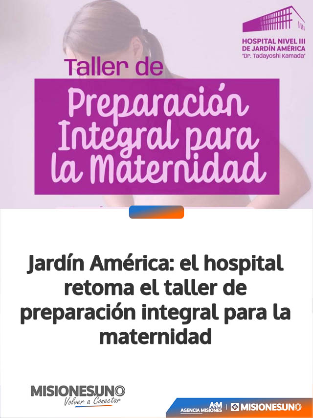 Jardín América: el hospital retoma el taller de preparación integral para la maternidad