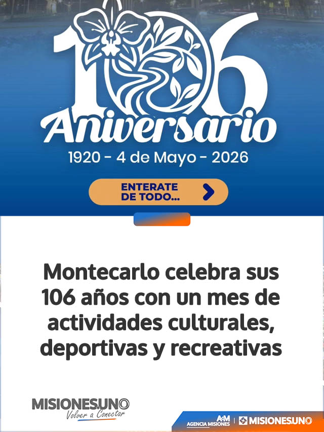 Montecarlo celebra sus 106 años con un mes de actividades culturales, deportivas y recreativas