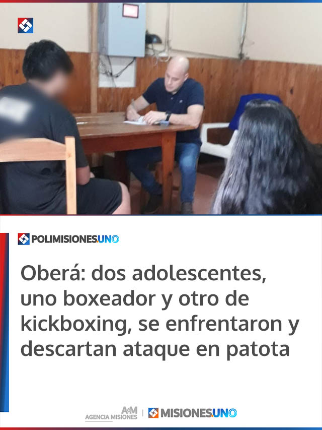 Oberá: dos adolescentes, uno boxeador y otro de kickboxing, se enfrentaron y descartan ataque en patota