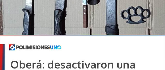 Oberá: desactivaron una pelea callejera armada y demoraron a tres menores