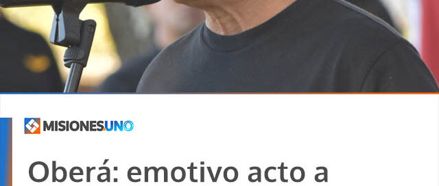 Oberá: emotivo acto a 44 años de Malvinas con homenajes y participación de la comunidad