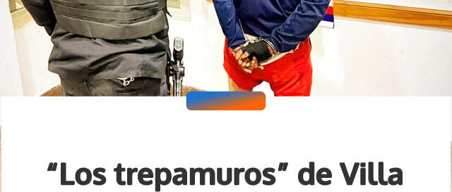 “Los trepamuros” de Villa Cabello: cayó uno en pleno robo y buscan a su cómplice que escapó por los techos