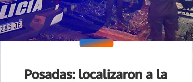 Posadas: localizaron a la familia de la mujer hallada desorientada y fue restituida a su hogar