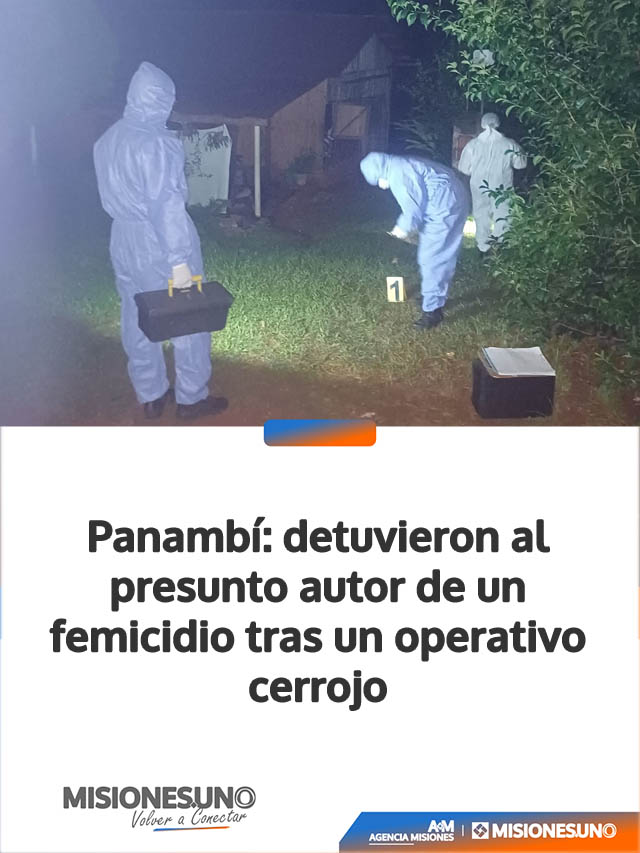 Panambí: detuvieron al presunto autor de un femicidio tras un operativo cerrojo