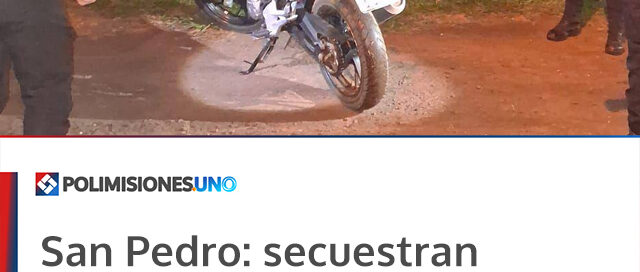 San Pedro: secuestran motocicleta robada con dominio falso tras un control policial