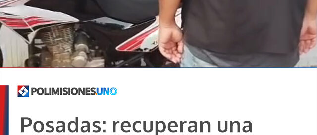 Posadas: recuperan una moto robada y avanzan en la investigación de una banda de “roba motos”